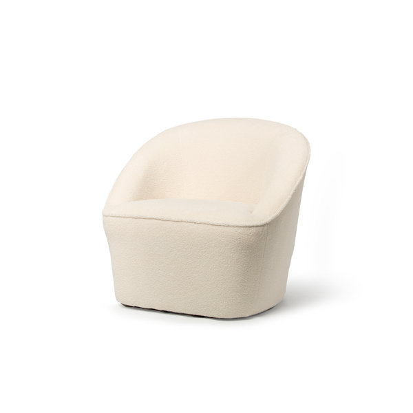 Birch Lane™ Deshaune Bouclé Upholstered Swivel Barrel Accent Chair